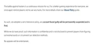 Gamers cannot appeal against the ban (Image via Garena)